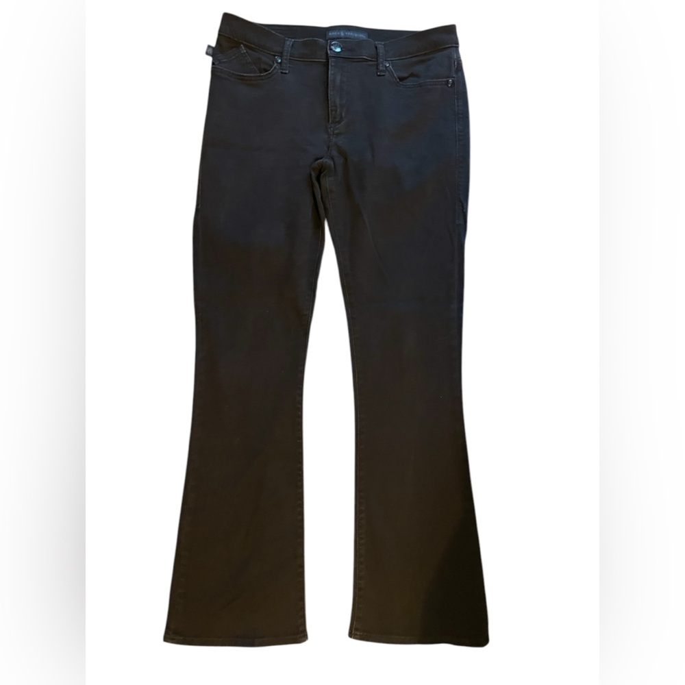 Rock & Republic Kasandra Embellished Bootcut Jeans,‎ size 12M, R010373 - Black